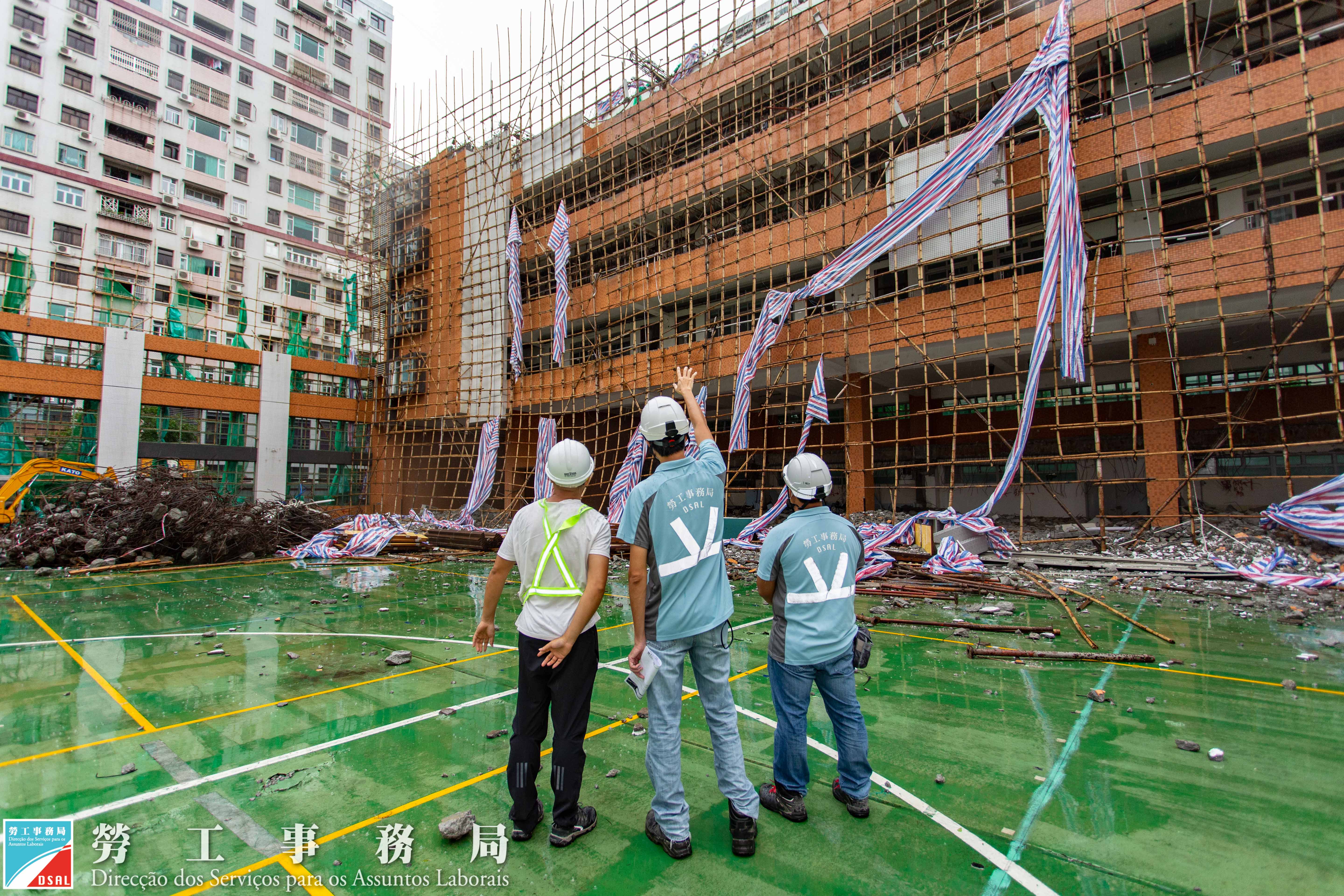 [新闻稿]劳工局风后巡查 提醒建筑工地做好职安健工作
