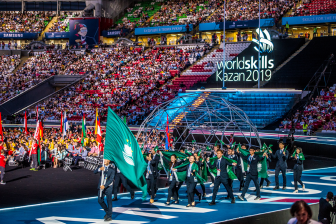 2019年第45屆世界技能大賽澳門代表選手於開幕式進場